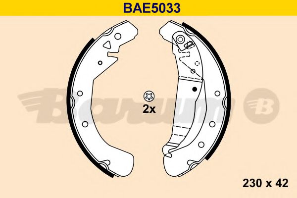 BAE5033 BARUM Brake Shoe Set