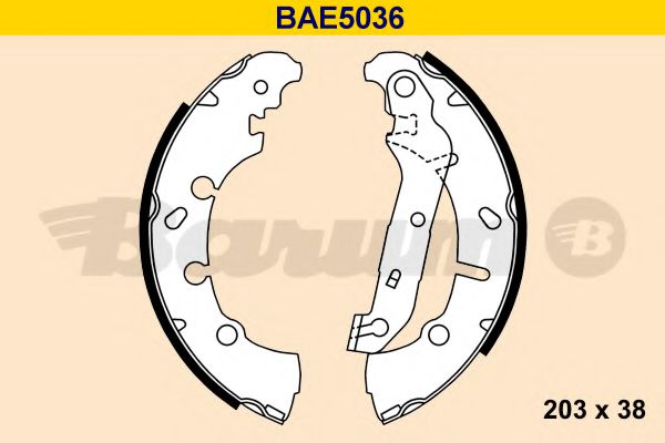 BAE5036 BARUM Brake Shoe Set
