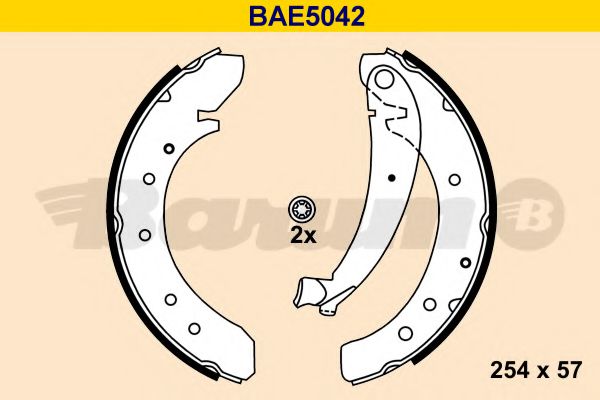 BAE5042 BARUM Brake Shoe Set