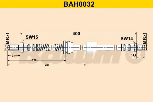 BAH0032 BARUM Bremsanlage Bremsschlauch