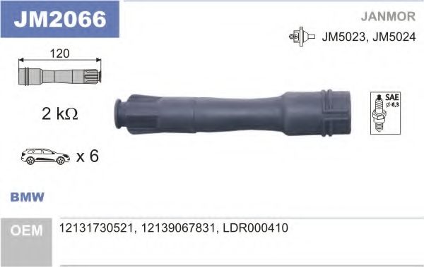 JM2066 JANMOR Ignition System Ignition Coil