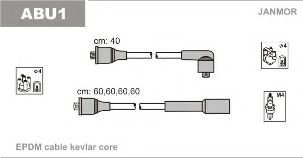 ABU1 JANMOR Ignition Cable Kit