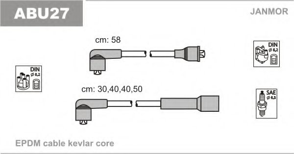 ABU27 JANMOR Ignition Cable Kit