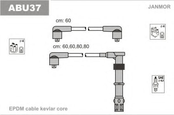ABU37 JANMOR Ignition Cable Kit