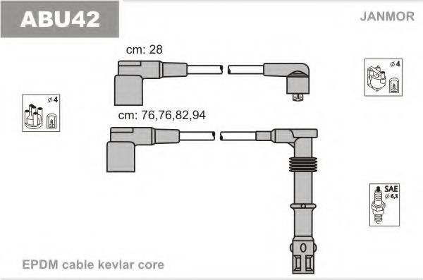 ABU42 JANMOR Ignition Cable Kit