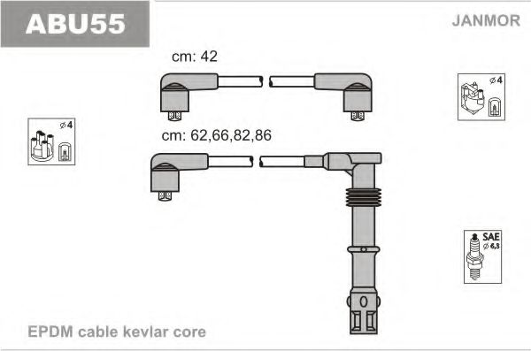 ABU55 JANMOR Ignition Cable Kit