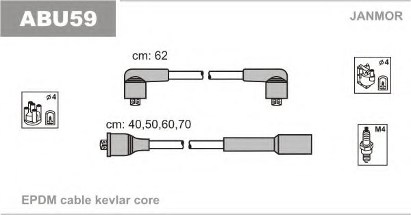 ABU59 JANMOR Ignition Cable Kit