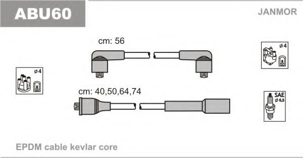 ABU60 JANMOR Ignition Cable Kit