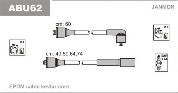 ABU62 JANMOR Ignition Cable Kit