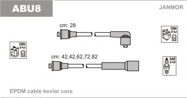 ABU8 JANMOR Ignition Cable Kit