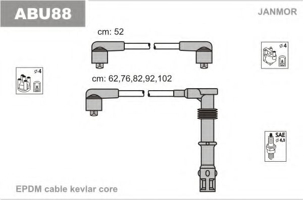 ABU88 JANMOR Ignition Cable Kit