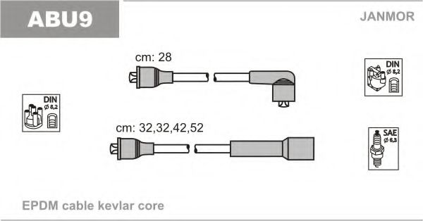 ABU9 JANMOR Ignition Cable Kit