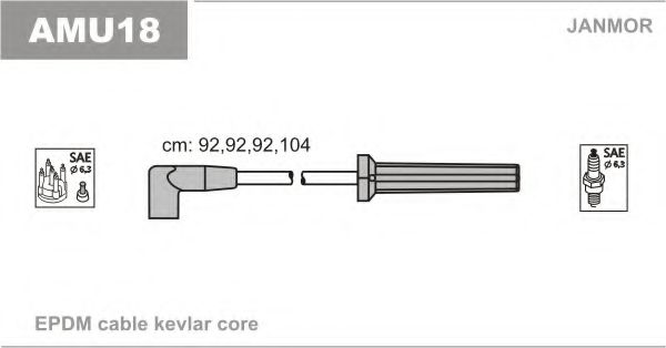 AMU18 JANMOR Ignition Cable Kit