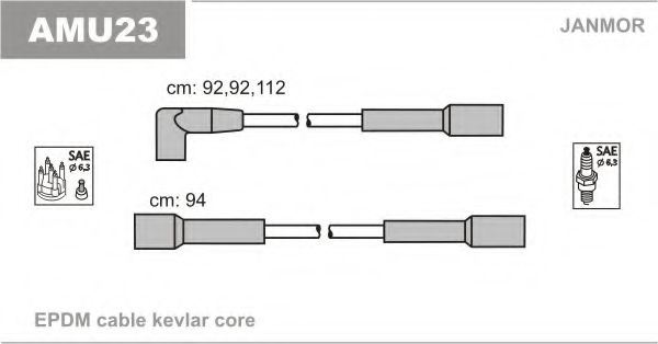 AMU23 JANMOR Ignition Cable Kit