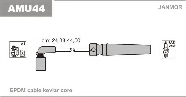 AMU44 JANMOR Ignition Cable Kit