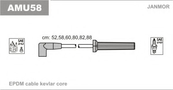 AMU58 JANMOR Ignition Cable Kit