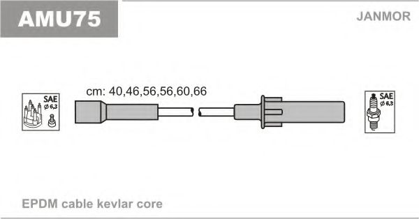 AMU75 JANMOR Ignition Cable Kit