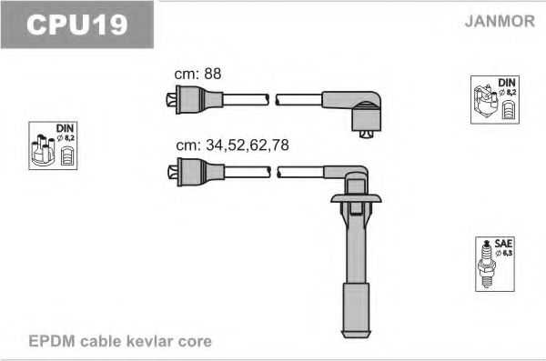 CPU19 JANMOR Ignition Cable Kit