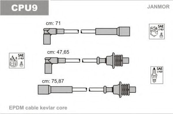 CPU9 JANMOR Ignition Cable Kit