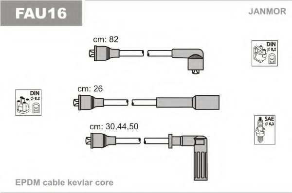 FAU16 JANMOR Ignition Cable Kit