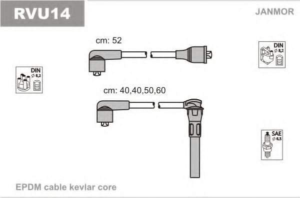 RVU14 JANMOR Ignition Cable Kit