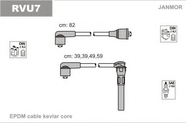 RVU7 JANMOR Ignition Cable Kit