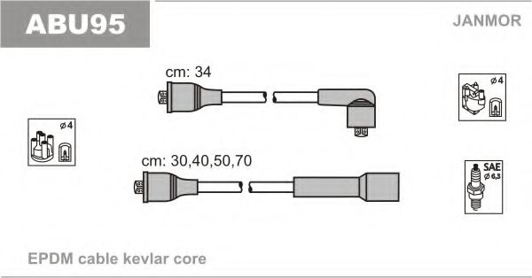 ABU95 JANMOR Ignition Cable Kit