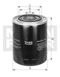 W 936/8 MANN-FILTER Lubrication Oil Filter