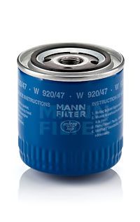 W 920/47 MANN-FILTER Смазывание Масляный фильтр