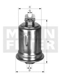 WK 614/26 x MANN-FILTER Топливный фильтр