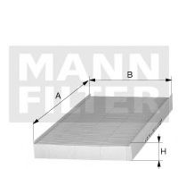 CU 22 019 MANN-FILTER Heating / Ventilation Filter, interior air
