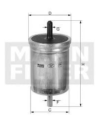 WK 718/1 MANN-FILTER Топливный фильтр