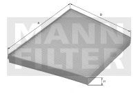 FP 3461/1 MANN-FILTER Heating / Ventilation Filter, interior air