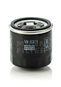 W 67/1 MANN-FILTER Lubrication Oil Filter