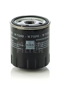W 712/42 MANN-FILTER Lubrication Oil Filter