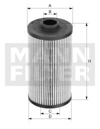 PU 707 x MANN-FILTER Fuel filter