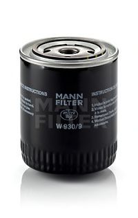 W 930/9 MANN-FILTER Смазывание Масляный фильтр