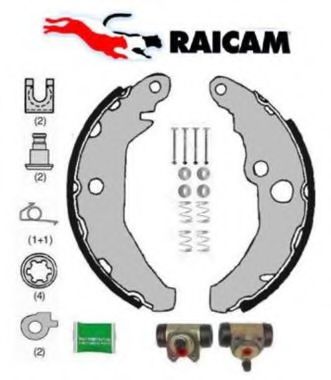 7063RP RAICAM Brake System Brake Shoe Set