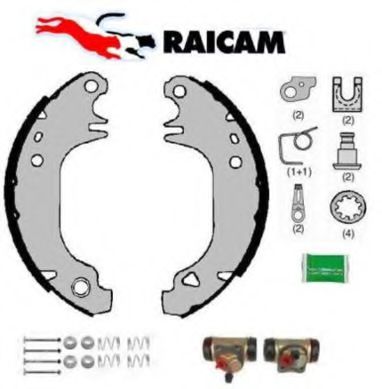 7084RP RAICAM Brake System Brake Shoe Set