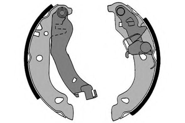 7433RP RAICAM Brake System Brake Shoe Set