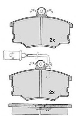 RA.0323.1 RAICAM Brake System Brake Pad Set, disc brake