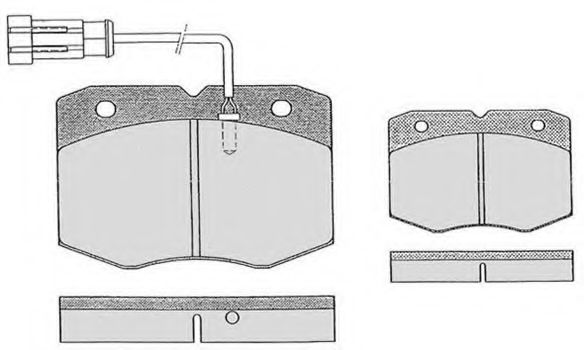 RA.0529.2 RAICAM Тормозная система Комплект тормозных колодок, дисковый тормоз
