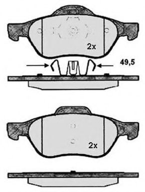 RA.0770.2 RAICAM Brake System Brake Pad Set, disc brake