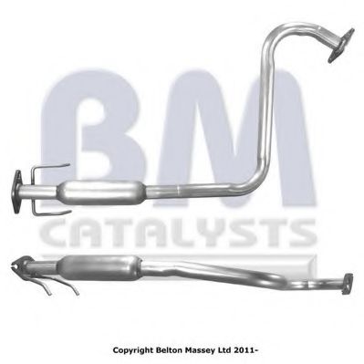 BM50223 BM+CATALYSTS Exhaust System Middle Silencer