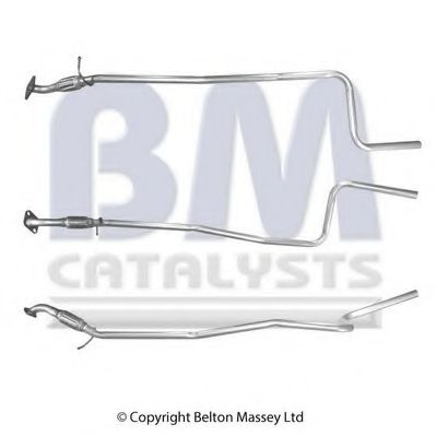 BM50243 BM+CATALYSTS Exhaust System Middle Silencer