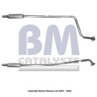 BM50048 BM+CATALYSTS Exhaust System Middle Silencer