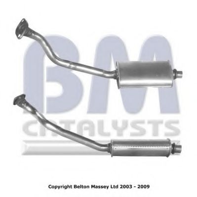 BM70366 BM+CATALYSTS Exhaust System Front Silencer