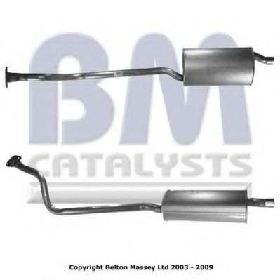 BM70421 BM+CATALYSTS Exhaust Pipe