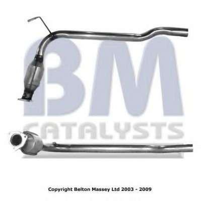 BM80025 BM+CATALYSTS Exhaust System Exhaust Pipe