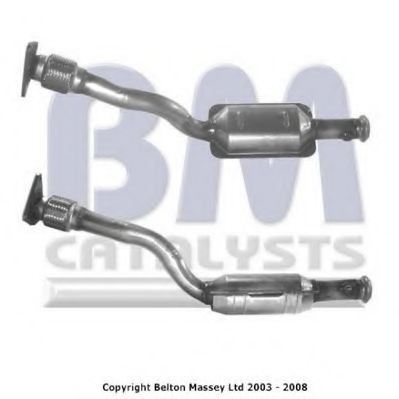 BM91076 BM+CATALYSTS Exhaust System Catalytic Converter